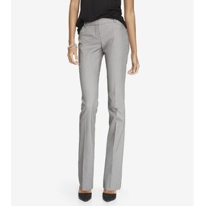 Express "The Columnist" Dress Pants Barely Boot Gray/Black-White texture Size 0S